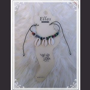 🌼ELLA'S BLACK SLIDE KNOT BEACH ANKLET